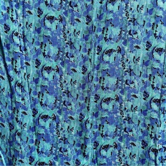 Blue Sky linen bamboo floral sleeveless dress Sz M - Picture 4 of 14